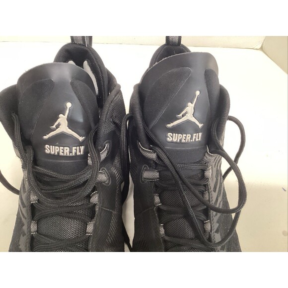 Nike air Jordan super fly 5 men’s 12.5 844691-040 black - Picture 8 of 11
